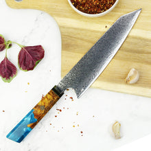 Load image into Gallery viewer, Damascus Chef Knife with Resin Wood Handle Japanese - Kitchen Altitude
