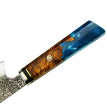 Load image into Gallery viewer, Damascus Chef Knife with Resin Wood Handle Japanese - Kitchen Altitude

