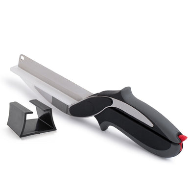 Smart Clever Scissor Cutter 2 in 1 Cutting Board Stainless Steel - Kitchen Altitude