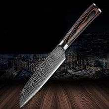 Load image into Gallery viewer, Damascus Kitchen Knife Sets Stainless Steel Pattern Cooking Knives - Kitchen Altitude
