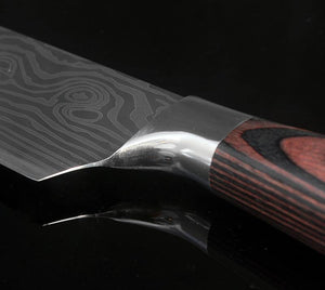 Damascus Kitchen Knife Sets Stainless Steel Pattern Cooking Knives - Kitchen Altitude