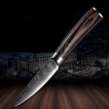 Load image into Gallery viewer, Damascus Kitchen Knife Sets Stainless Steel Pattern Cooking Knives - Kitchen Altitude
