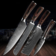 Load image into Gallery viewer, Damascus Kitchen Knife Sets Stainless Steel Pattern Cooking Knives - Kitchen Altitude
